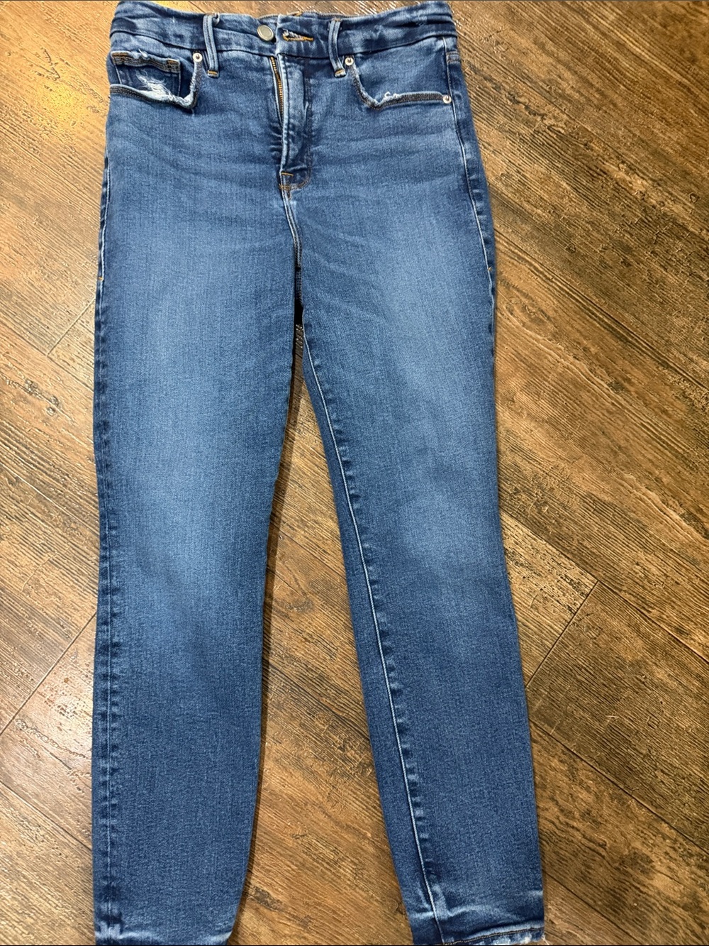 Good American Dark Medium Blue Skinny Jeans